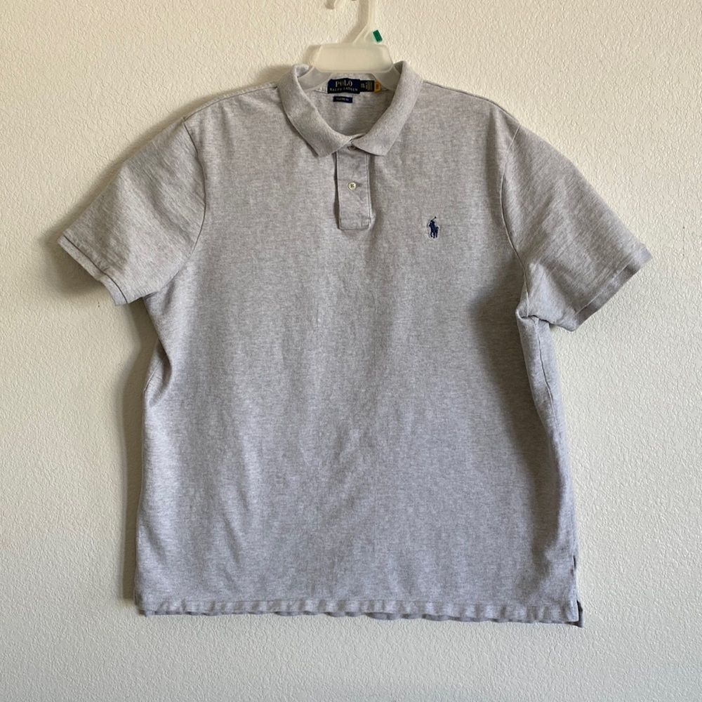 POLO by Ralph Lauren Men’s Light Gray Polo Shirt Size 2XL